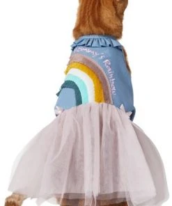 Frisco Rainbow Denim Dog & Cat Dress -Frisco Sales 2024 312144 PT2. SY630 V1644524286