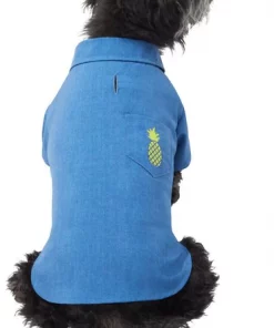 Frisco Chambray Pineapple Dog & Cat Shirt