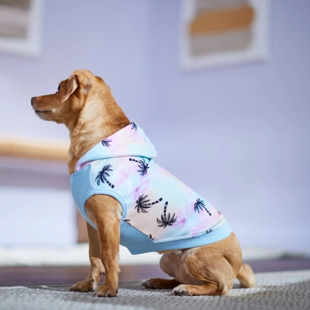Frisco Palm Tree Dog & Cat Hoodie 9 Frisco Palm Tree Dog & Cat Hoodie - Image 7