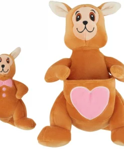 Frisco Kangaroo & Joey Plush Squeaky Dog Toy, 2 count -Frisco Sales 2024 312899 PT2. SY630 V1641836533