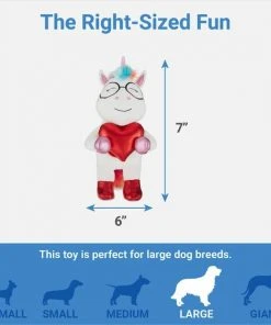 Frisco Unicorn Plush Squeaky Dog Toy -Frisco Sales 2024 312901 PT1. SY630 V1640284895