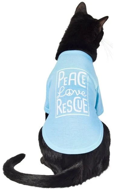 Frisco Peace Love Rescue Dog & Cat T-Shirt 5 Frisco Peace Love Rescue Dog & Cat T-Shirt - Image 3