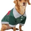 Frisco Green Rugby Dog & Cat Polo Shirt