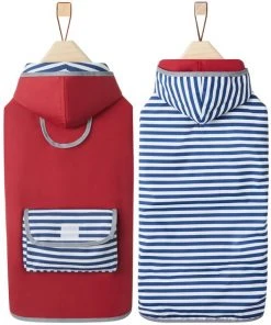 Frisco Red Reversible Packable Dog Raincoat -Frisco Sales 2024 315108 PT4. SY630 V1646434305