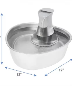 Frisco Stainless Steel Triangle Dog & Cat Fountain, 1 Gallon -Frisco Sales 2024 316360 PT1. SY630 V1643209001