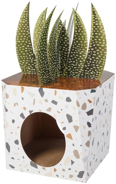 Frisco Potted Succulent Cardboard Cat House 3 Frisco Potted Succulent Cardboard Cat House