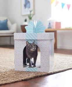 Frisco Birthday Gift Box Cardboard Cat House -Frisco Sales 2024 317727 PT3. SY630 V1642099343