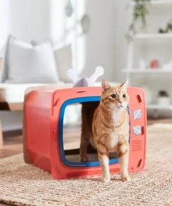 Frisco TV Set Cardboard Cat House -Frisco Sales 2024 317731 PT3. SY630 V1642099409