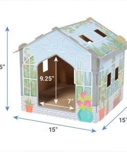 Frisco Greenhouse Cardboard Cat House -Frisco Sales 2024 317737 PT1. SY630 V1642691056
