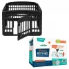 Frisco 4-Panel Plastic Exercise Playpen, Black + Dog Training & Potty Pads, 22 x 23-in, 150 count, Unscented -Frisco Sales 2024 318956 MAIN. SY630 V1630364515