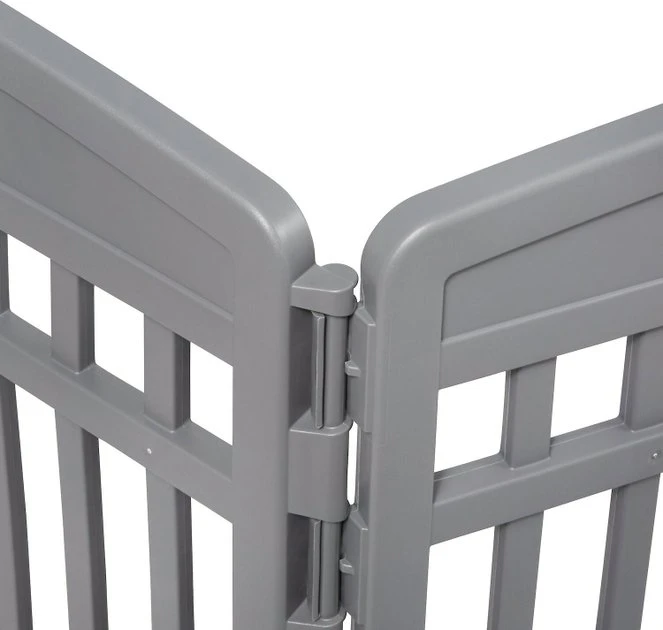 Frisco 4-Panel Plastic Exercise Playpen, Gray + Dog Training & Potty Pads, 22 x 23-in, 150 count, Unscented 4 Frisco 4-Panel Plastic Exercise Playpen, Gray + Dog Training & Potty Pads, 22 x 23-in, 150 count, Unscented - Image 2