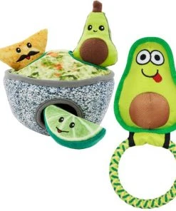 Frisco||Avo Doggo Frisco Hide and Seek Plush Guacamole Toy + Avo Doggo Avocado Dog Tug Toy
