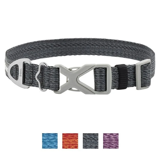 Frisco Outdoor Heathered Nylon Collar, Midnight Black, MD - Neck: 14-20-in, Width: 3/4-in + Dog Leash, Midnight Black, MD - Length: 6-ft, Width: 3/4-in 4 Frisco Outdoor Heathered Nylon Collar, Midnight Black, MD - Neck: 14-20-in, Width: 3/4-in + Dog Leash, Midnight Black, MD - Length: 6-ft, Width: 3/4-in - Image 2