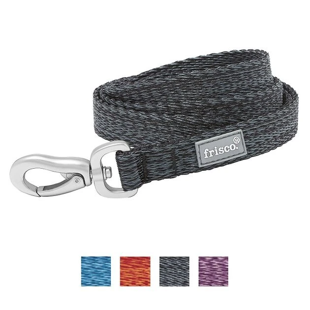 Frisco Outdoor Heathered Nylon Collar, Midnight Black, MD - Neck: 14-20-in, Width: 3/4-in + Dog Leash, Midnight Black, MD - Length: 6-ft, Width: 3/4-in 8 Frisco Outdoor Heathered Nylon Collar, Midnight Black, MD - Neck: 14-20-in, Width: 3/4-in + Dog Leash, Midnight Black, MD - Length: 6-ft, Width: 3/4-in - Image 6