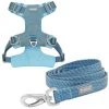 Frisco Outdoor Lightweight Ripstop Nylon Harness, River Blue, Large, Neck: 18 to 28-in, Girth 24 to 34-in + Heathered Dog Leash, River Blue, Large - Length: 6-ft, Width: 1-in -Frisco Sales 2024 319168 MAIN. SY630 V1631141787