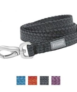 Frisco Outdoor Lightweight Ripstop Nylon Harness, Storm Gray, Large, Neck: 18 to 28-in, Girth 24 to 34-in + Heathered Dog Leash, Midnight Black, LG - Length: 6-ft, Width: 1-in -Frisco Sales 2024 319200 PT6. SY630 V1631140588