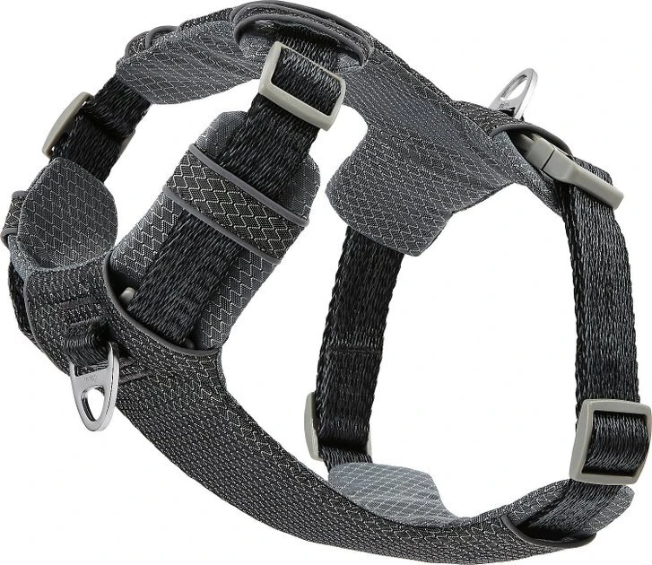 Frisco Outdoor Lightweight Ripstop Nylon Harness, Storm Gray, Small, Neck: 13 to 19-in, Girth: 16 to 22-in + Heathered Dog Leash, Midnight Black, SM - Length: 6-ft, Width: 5/8-in 6 Frisco Outdoor Lightweight Ripstop Nylon Harness, Storm Gray, Small, Neck: 13 to 19-in, Girth: 16 to 22-in + Heathered Dog Leash, Midnight Black, SM - Length: 6-ft, Width: 5/8-in - Image 4