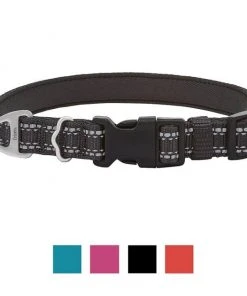 Frisco Outdoor Premium Ripstop Nylon Harness with Pocket, Midnight Black, XL - Girth: 32-44-in + Reflective Comfort Padded Dog Collar, Midnight Black, LG, Neck: 18 -26-in, Width: 1-in -Frisco Sales 2024 319304 PT5. SY630 V1631139692