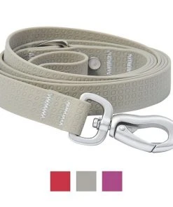 Frisco Outdoor Solid Textured Waterproof Stink Proof PVC Collar, Storm Gray, Extra Small - Neck: 8-12-in, Width: 5/8th-in + Dog Leash, Storm Gray, Small - Length: 6-ft, Width: 5/8-in -Frisco Sales 2024 319348 PT5. SY630 V1631144773