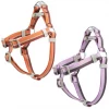 Frisco Outdoor Two Tone Waterproof Stinkproof PVC Harness, Flamepoint Orange,Extra Large, Neck: 22 to 33-in, Girth: 32 to 44-in + Outdoor Two Tone Waterproof Stinkproof PVC Harness, Shadow Purple, Large, Neck: 19 to 27-in, Girth: 23 to 36-in