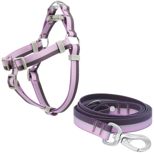 Frisco Outdoor Two Tone Waterproof Stinkproof PVC Harness, Shadow Purple,Extra Large, Neck: 22 to 33-in, Girth: 32 to 44-in + Dog Leash, Boysenberry Purple, Large - Length: 6-ft, Width: 1-in 3 Frisco Outdoor Two Tone Waterproof Stinkproof PVC Harness, Shadow Purple,Extra Large, Neck: 22 to 33-in, Girth: 32 to 44-in + Dog Leash, Boysenberry Purple, Large - Length: 6-ft, Width: 1-in