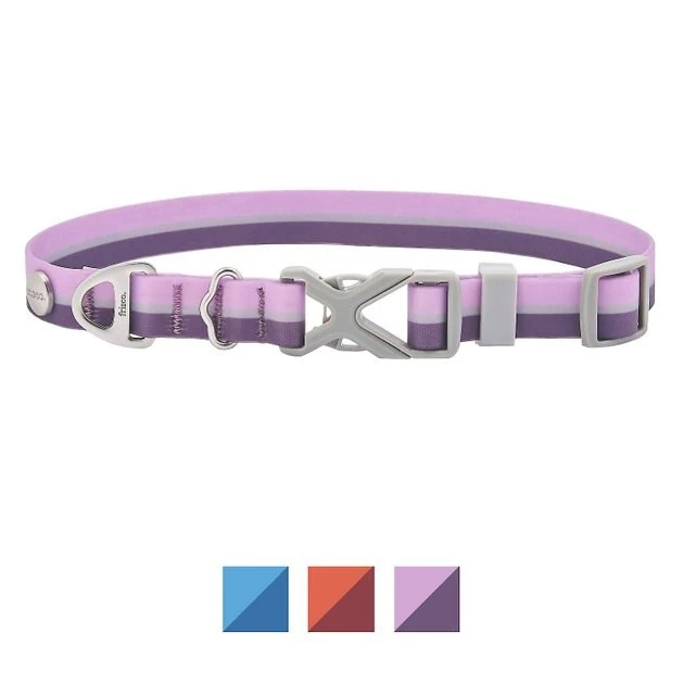 Frisco Outdoor Two Toned Waterproof Stink Proof PVC Collar, Boysenberry Purple, Small - Neck: 10½14-in, Width: 5/8-in + Dog Leash, Boysenberry Purple, Small - Length: 6-ft, Width: 5/8-in 4 Frisco Outdoor Two Toned Waterproof Stink Proof PVC Collar, Boysenberry Purple, Small - Neck: 10½14-in, Width: 5/8-in + Dog Leash, Boysenberry Purple, Small - Length: 6-ft, Width: 5/8-in - Image 2