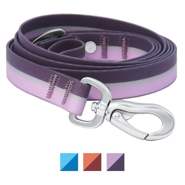 Frisco Outdoor Two Toned Waterproof Stink Proof PVC Collar, Boysenberry Purple, Small - Neck: 10½14-in, Width: 5/8-in + Dog Leash, Boysenberry Purple, Small - Length: 6-ft, Width: 5/8-in 8 Frisco Outdoor Two Toned Waterproof Stink Proof PVC Collar, Boysenberry Purple, Small - Neck: 10½14-in, Width: 5/8-in + Dog Leash, Boysenberry Purple, Small - Length: 6-ft, Width: 5/8-in - Image 6
