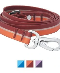 Frisco Outdoor Two Toned Waterproof Stink Proof PVC Collar, Flamepoint Orange, Medium - Neck: 14½20-in, Width: 3/4-in + Dog Leash, Sunset Orange, Medium - Length: 6-ft, Width: 3/4-in -Frisco Sales 2024 319422 PT5. SY630 V1631152300
