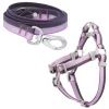 Frisco Outdoor Two Toned Waterproof Stink Proof PVC Leash, Boysenberry Purple, Small - Length: 6-ft, Width: 5/8-in + Dog Harness, Shadow Purple, Small, Neck: 14 to 19-in, Girth: 16 to 23-in -Frisco Sales 2024 319438 MAIN. SY630 V1631161621