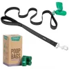 Frisco Traffic Leash with Padded Handles & Poop Bag Dispenser, Black, Length: 6ft, Width: 1-in + Refill Dog Poop Bags, Scented, 120 count -Frisco Sales 2024 319512 MAIN. SY630 V1630627292