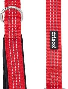 Frisco Traffic Leash with Padded Handles & Poop Bag Dispenser, Red, Length: 4-ft, Width: 1-in + Refill Dog Poop Bags, Scented, 120 count -Frisco Sales 2024 319522 PT2. SY630 V1630627576
