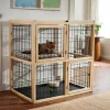 Frisco Collapsible Wood & Wire Cat Cage Playpen, 2 Level -Frisco Sales 2024 323214 MAIN. SY630 V1645473402