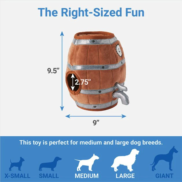 Frisco Beer & Keg Plush Squeaky Dog Toy, 4 count 5 Frisco Beer & Keg Plush Squeaky Dog Toy, 4 count - Image 3