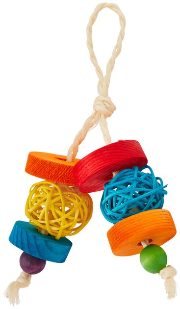 Frisco Small Pet Dangly Wooden Chew Toy 3 Frisco Small Pet Dangly Wooden Chew Toy