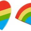 Frisco Pride Rainbow & Heart Latex Squeaky Dog Toy, 2 count -Frisco Sales 2024 331632 MAIN. SY630 V1649086319