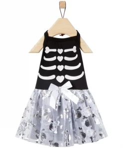 Frisco Silver Metallic Skull Dog & Cat Dress -Frisco Sales 2024 335153 PT4. SY630 V1658347243