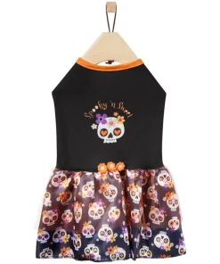 Frisco Sweet & Spooky Ruffle Skull Dog & Cat Dress -Frisco Sales 2024 335161 PT4. SY630 V1658346289