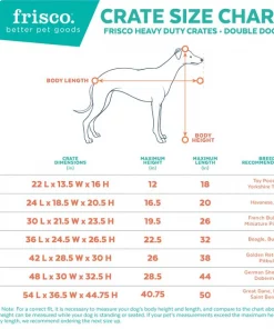 Frisco XX-Large Heavy Duty Double Door Wire Dog Crate, 54 inch -Frisco Sales 2024 97489 PT2. SY630 V1568053362